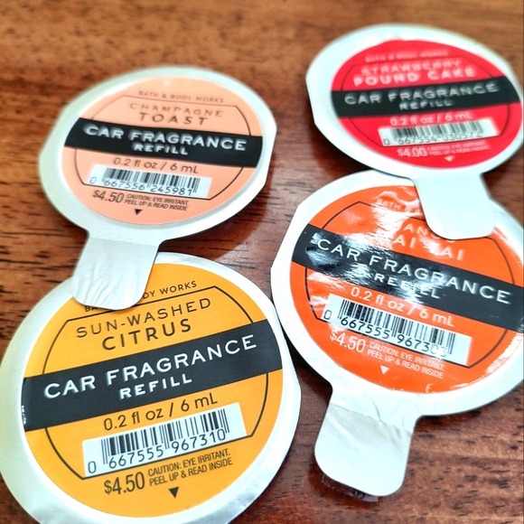 Bath & Body Works Other New Bath Body Works Car Fragrance Refills Set Of 4 Poshmark
